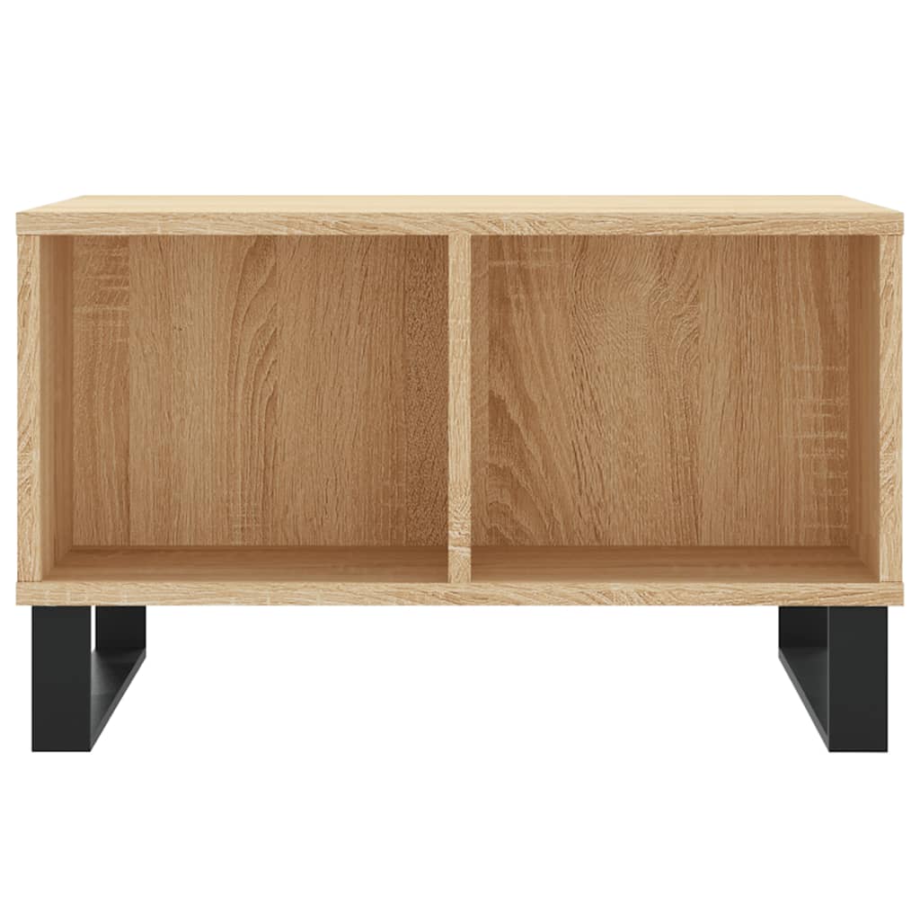 vidaXL Table basse chêne Sonoma 60x50x36,5 cm bois d'ingénierie