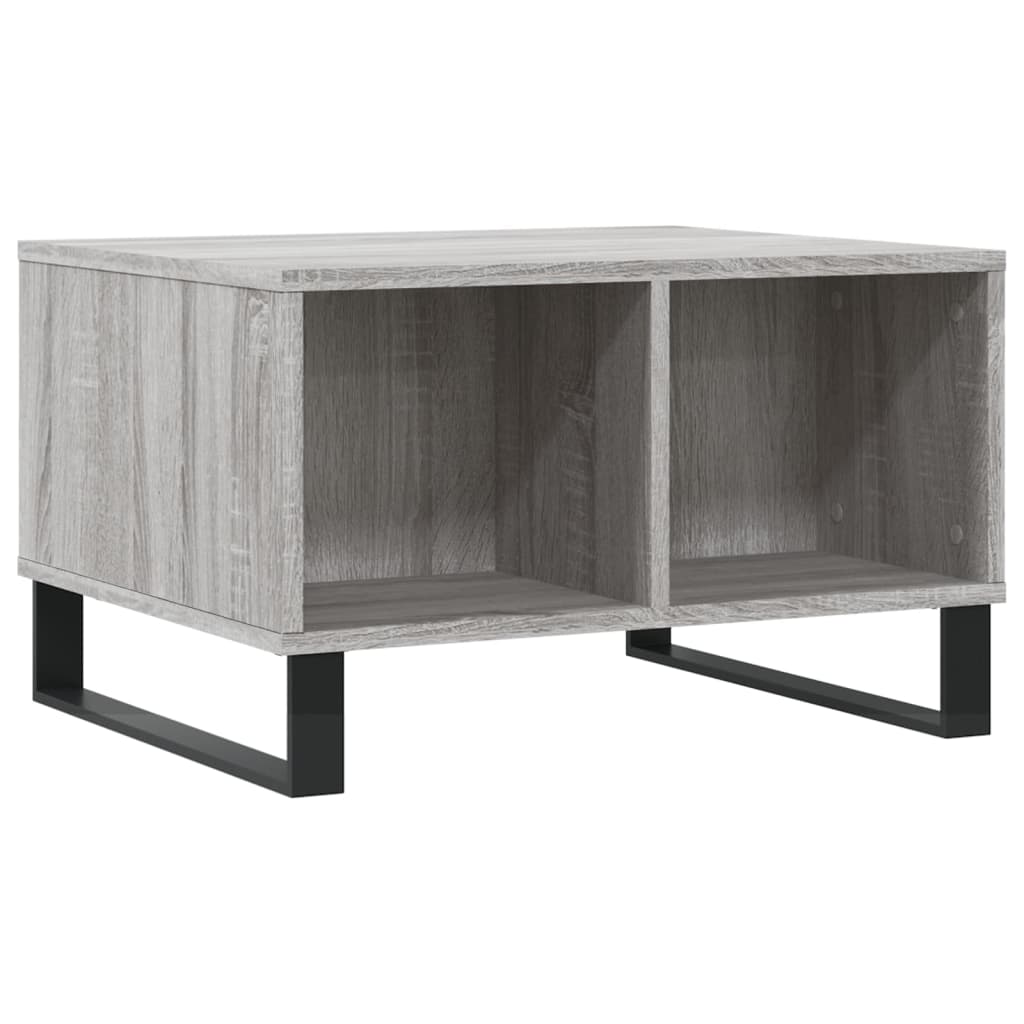 vidaXL Table basse gris Sonoma 60x50x36,5 cm Aggloméré