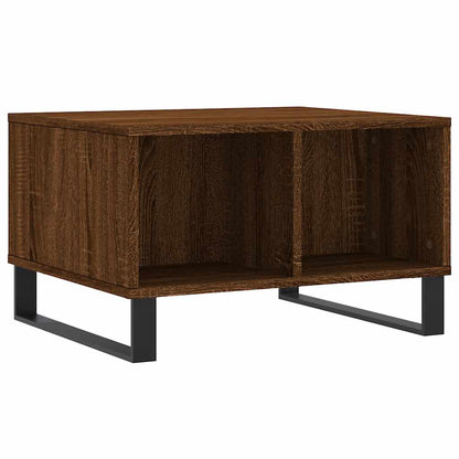 vidaXL Table basse marron aspect chêne 60x50x36,5 cm Bois d'ingénierie