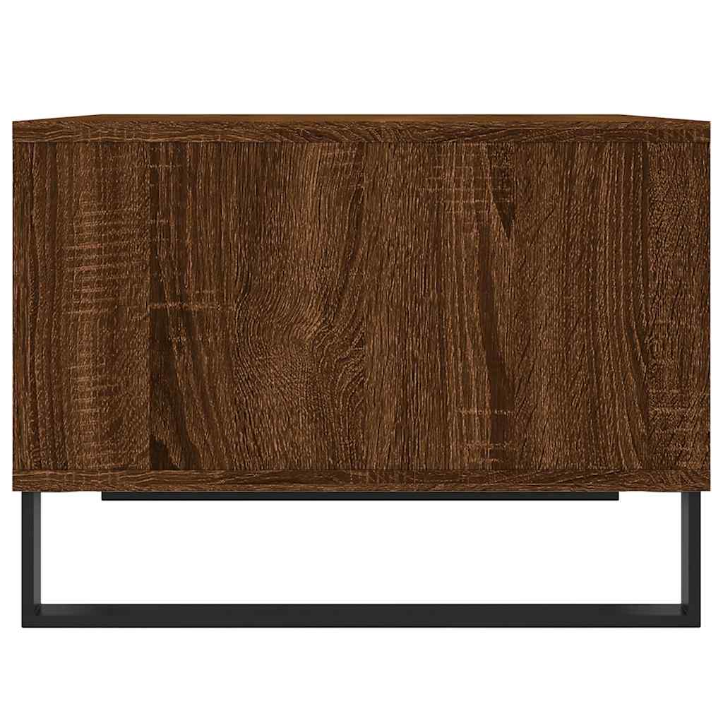 vidaXL Table basse marron aspect chêne 60x50x36,5 cm Bois d'ingénierie