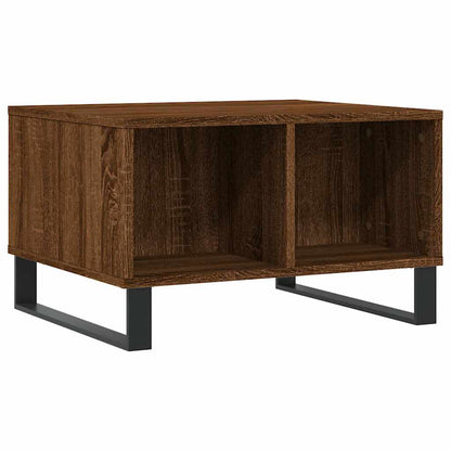 vidaXL Table basse marron aspect chêne 60x50x36,5 cm Bois d'ingénierie
