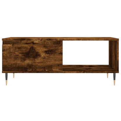 vidaXL Table basse chêne fumé 90x50x36,5 cm bois d'ingénierie