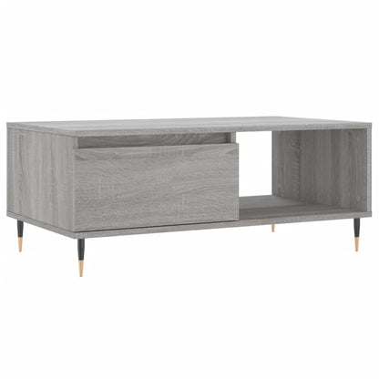vidaXL Table basse gris sonoma 90x50x36,5 cm en bois d'ingénierie