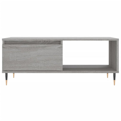 vidaXL Table basse gris sonoma 90x50x36,5 cm en bois d'ingénierie