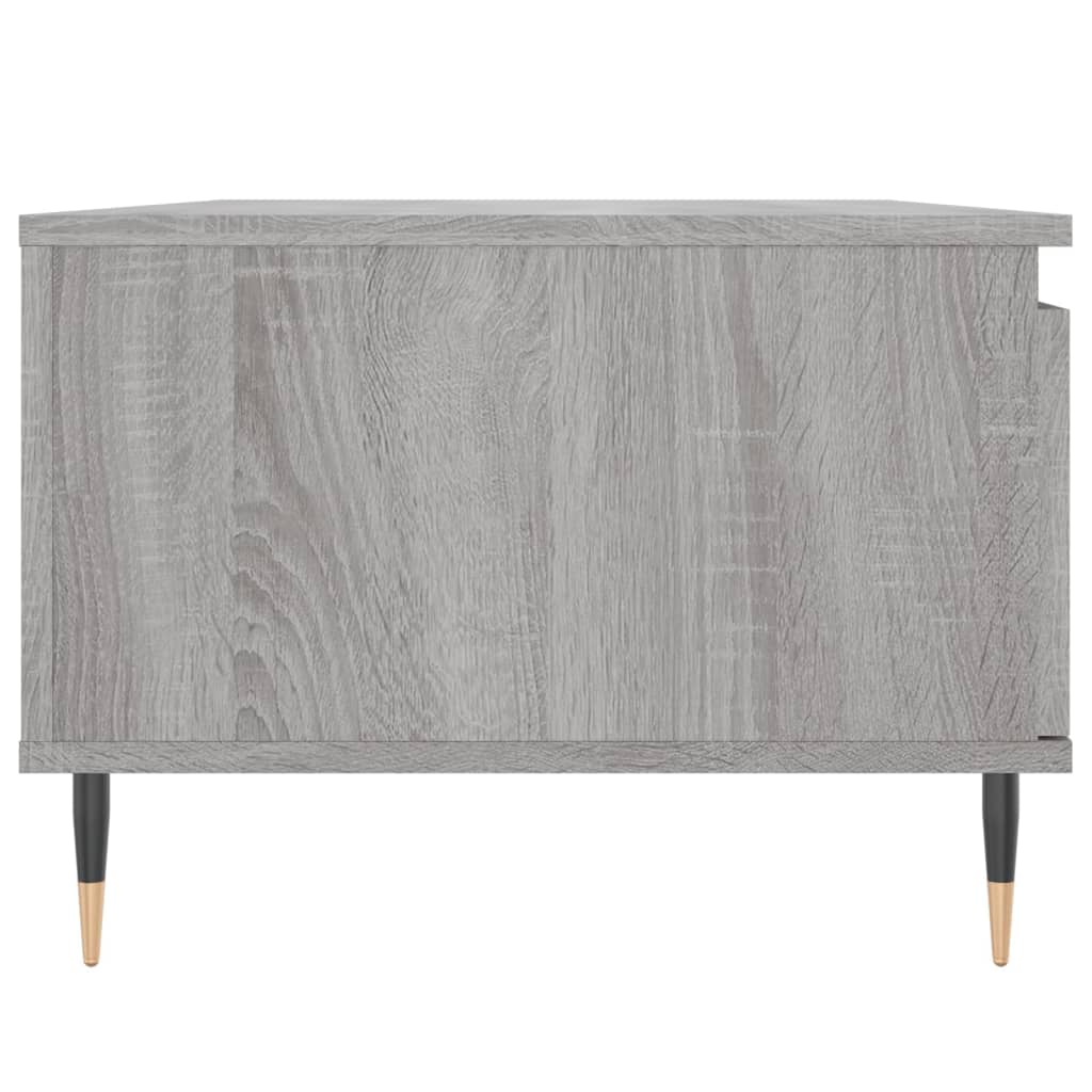 vidaXL Table basse gris sonoma 90x50x36,5 cm en bois d'ingénierie