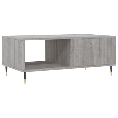 vidaXL Table basse gris sonoma 90x50x36,5 cm en bois d'ingénierie