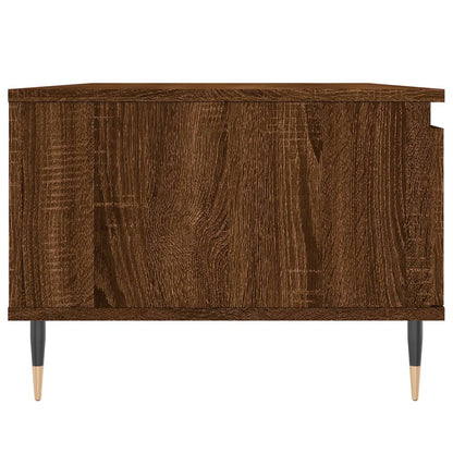 vidaXL Table basse marron aspect chêne 90x50x36,5 cm bois d'ingénierie