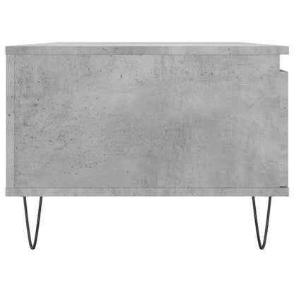 vidaXL Table basse gris béton 90x50x36,5 cm Aggloméré