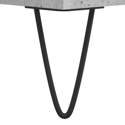 vidaXL Table basse gris béton 90x50x36,5 cm Aggloméré