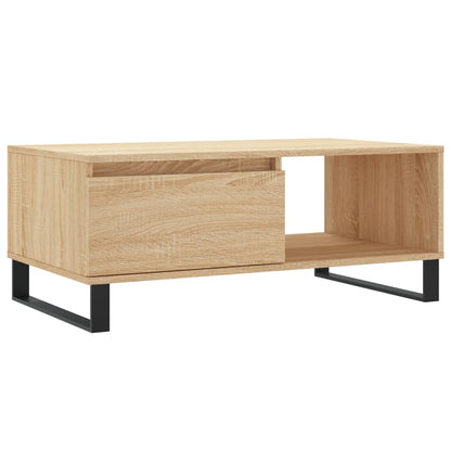 vidaXL Table basse chêne Sonoma 90x50x36,5 cm aggloméré