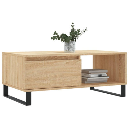 vidaXL Table basse chêne Sonoma 90x50x36,5 cm aggloméré
