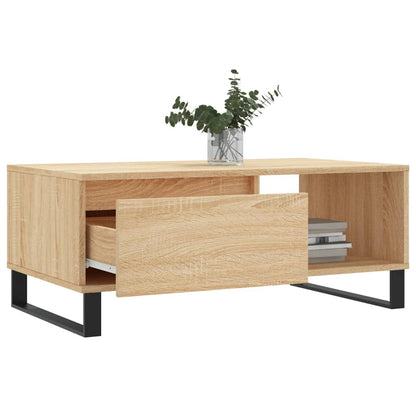 vidaXL Table basse chêne Sonoma 90x50x36,5 cm aggloméré