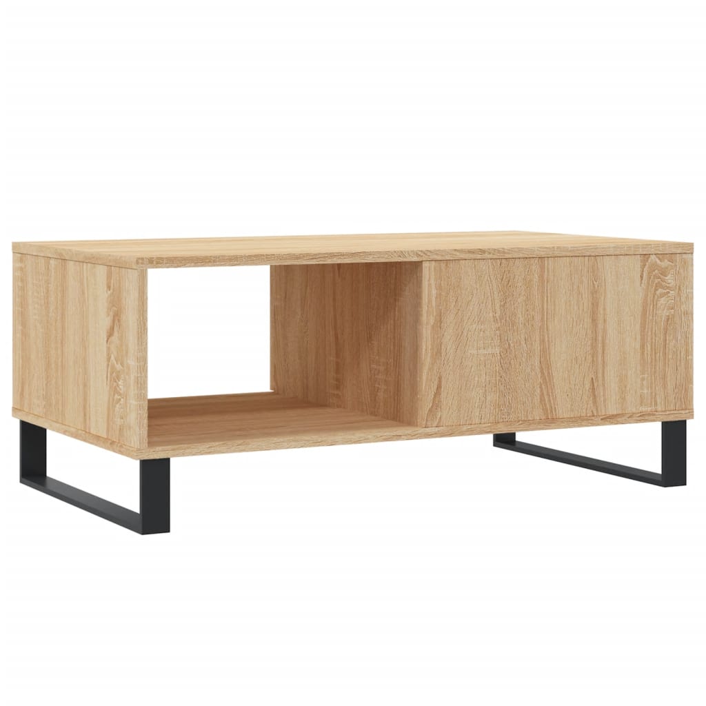 vidaXL Table basse chêne Sonoma 90x50x36,5 cm aggloméré