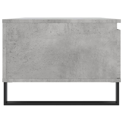 vidaXL Table basse gris béton 90x50x36,5 cm Aggloméré