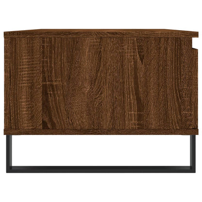 vidaXL Table basse marron aspect chêne 90x50x36,5 cm bois d'ingénierie