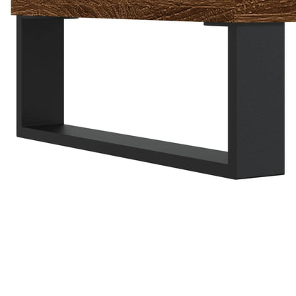 vidaXL Table basse marron aspect chêne 90x50x36,5 cm bois d'ingénierie