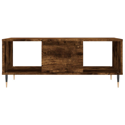 vidaXL Table basse chêne fumé 90x50x36,5 cm bois d'ingénierie