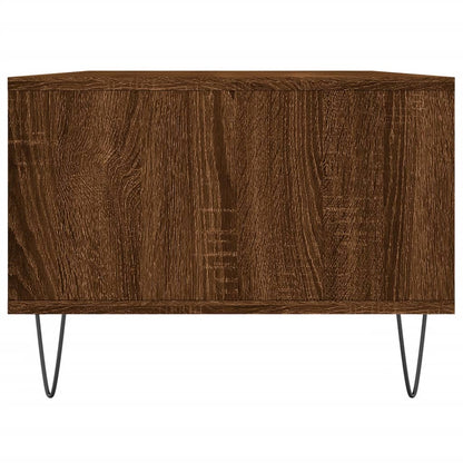vidaXL Table basse marron aspect chêne 90x50x36,5 cm bois d'ingénierie