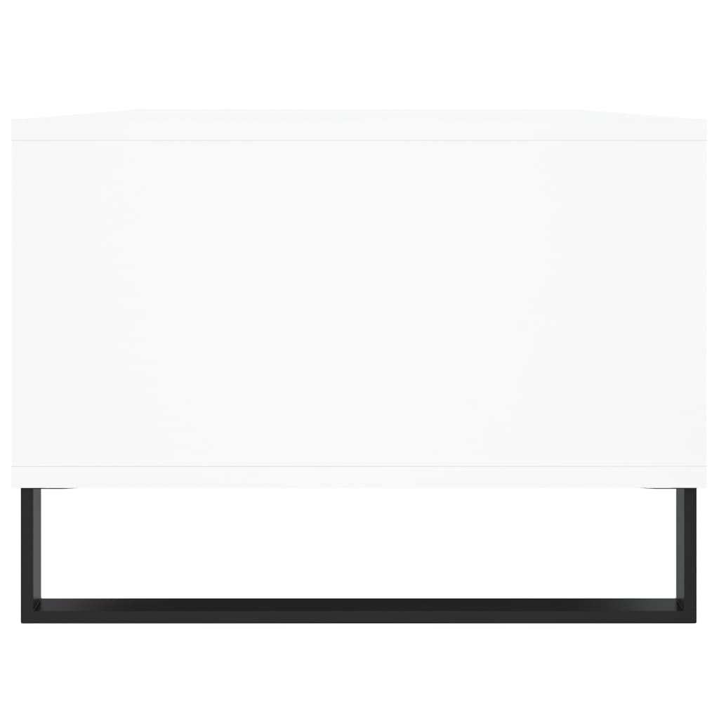 vidaXL Table basse blanche 90x50x36,5 cm en bois d'ingénierie