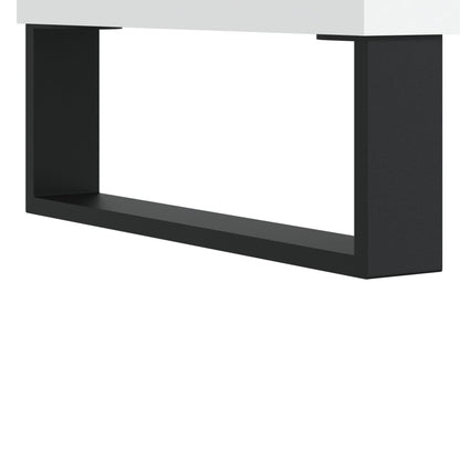 vidaXL Table basse blanche 90x50x36,5 cm en bois d'ingénierie