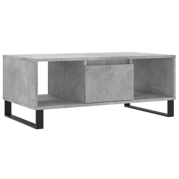 vidaXL Couchtisch Betongrau 90x50x36,5 cm Holzwerkstoff