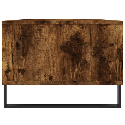 vidaXL Table basse chêne fumé 90x50x36,5 cm bois d'ingénierie