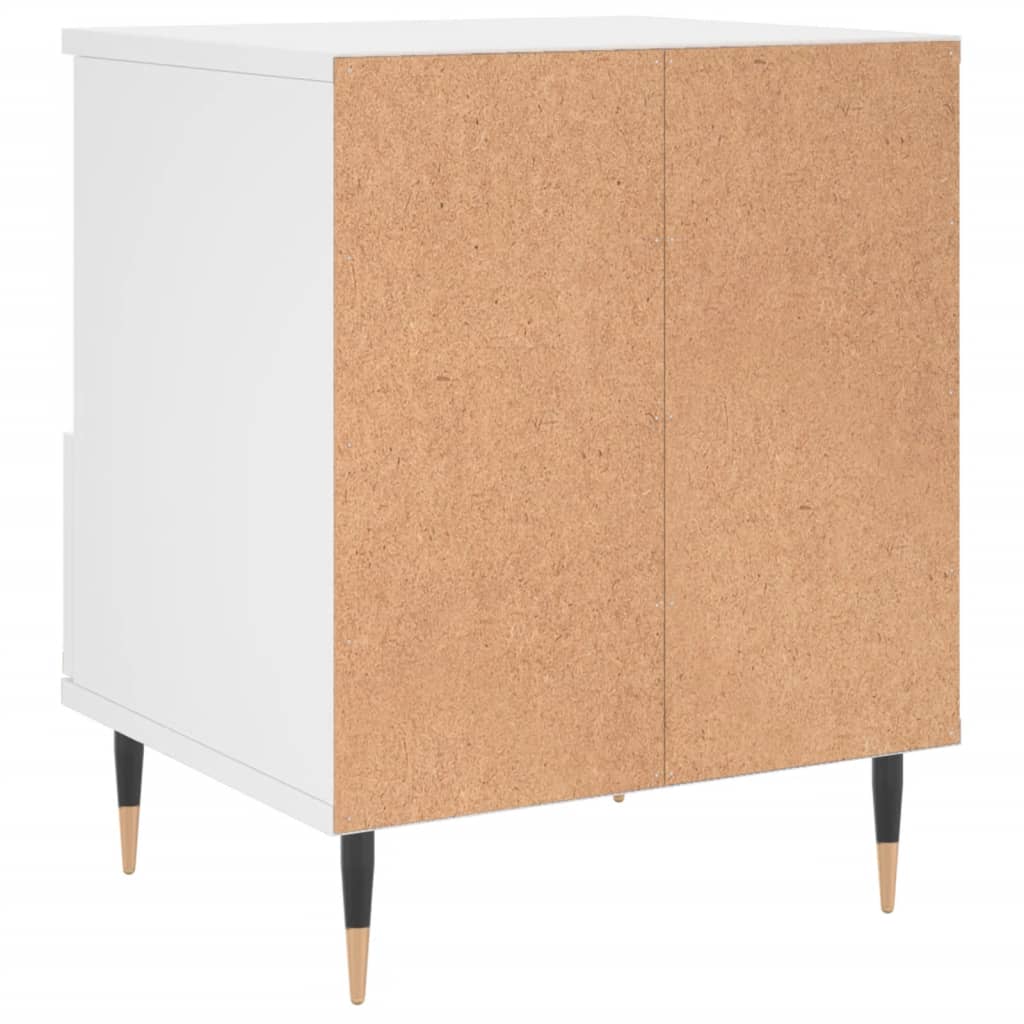 vidaXL Nachttisch Weiß 40x35x50 cm Holzwerkstoff