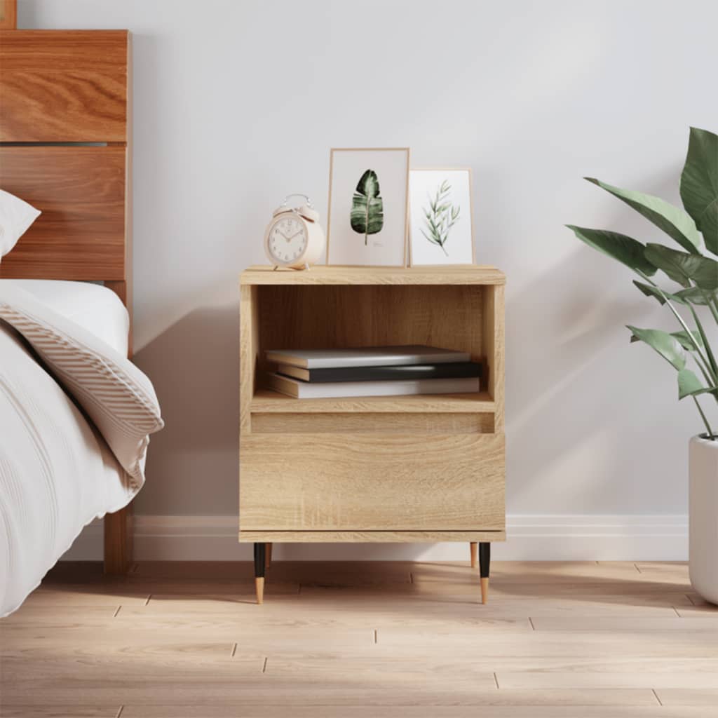 vidaXL Nachttisch Sonoma-Eiche 40x35x50 cm Holzwerkstoff