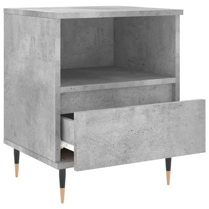 vidaXL Tables de chevet 2 pcs Gris béton 40x35x50 cm Bois d'ingénierie