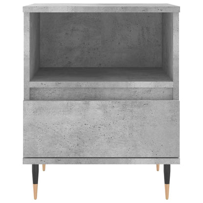 vidaXL Tables de chevet 2 pcs Gris béton 40x35x50 cm Bois d'ingénierie