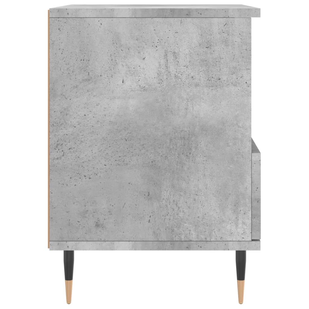 vidaXL Tables de chevet 2 pcs Gris béton 40x35x50 cm Bois d'ingénierie