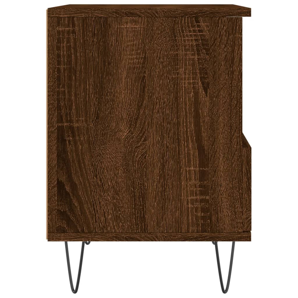 vidaXL Nachttisch Braun Eichen-Optik 40x35x50 cm Holzwerkstoff