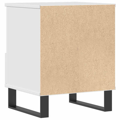 vidaXL Nachttisch Hochglanz-Weiß 40x35x50 cm Holzwerkstoff
