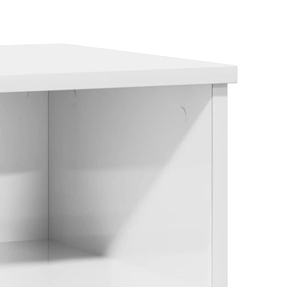vidaXL Nachttisch Hochglanz-Weiß 40x35x50 cm Holzwerkstoff