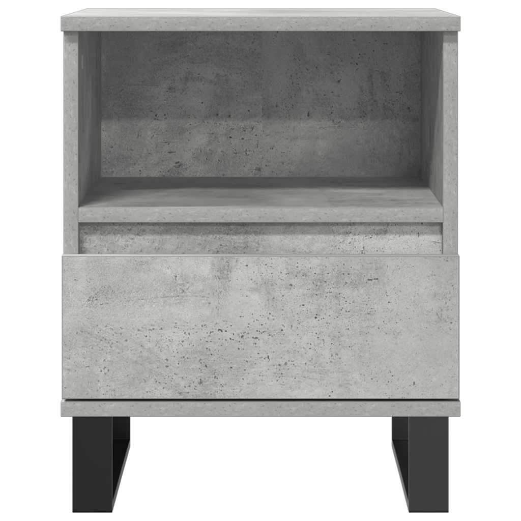 vidaXL Nachttisch Betongrau 40x35x50 cm Holzwerkstoff
