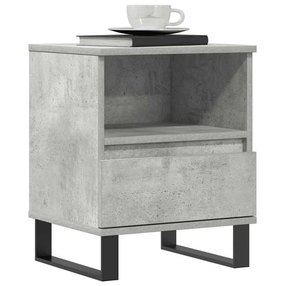 vidaXL Nachttische 2 Stk. Betongrau 40x35x50 cm Holzwerkstoff