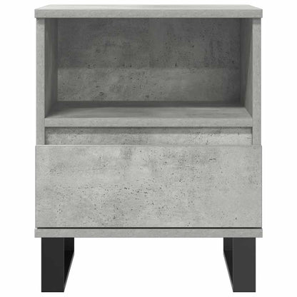 vidaXL Nachttische 2 Stk. Betongrau 40x35x50 cm Holzwerkstoff