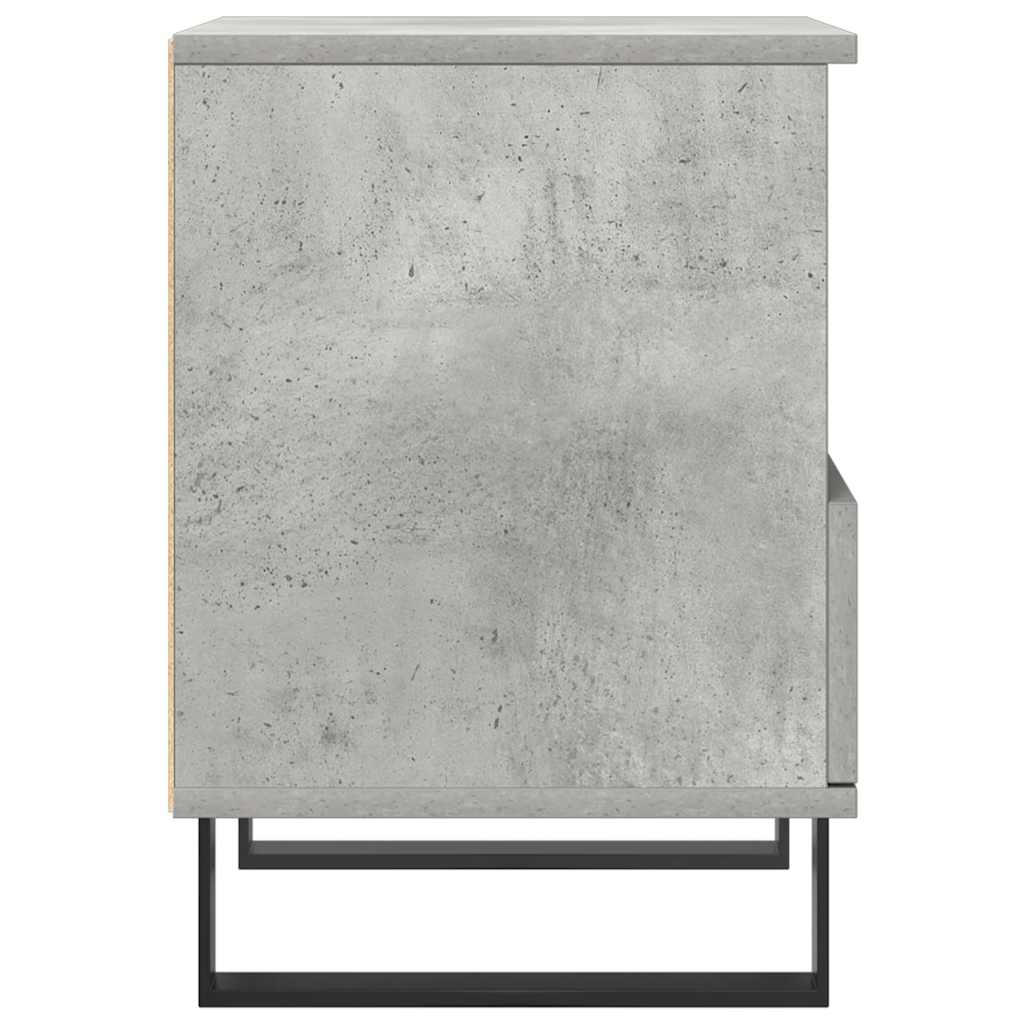 vidaXL Nachttische 2 Stk. Betongrau 40x35x50 cm Holzwerkstoff
