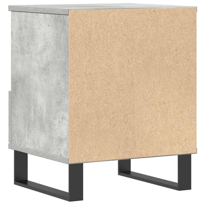 vidaXL Nachttische 2 Stk. Betongrau 40x35x50 cm Holzwerkstoff
