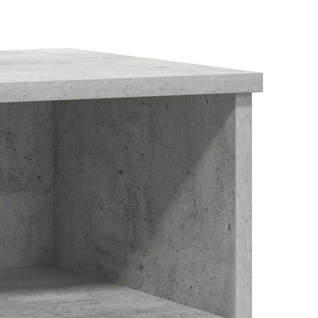 vidaXL Nachttische 2 Stk. Betongrau 40x35x50 cm Holzwerkstoff