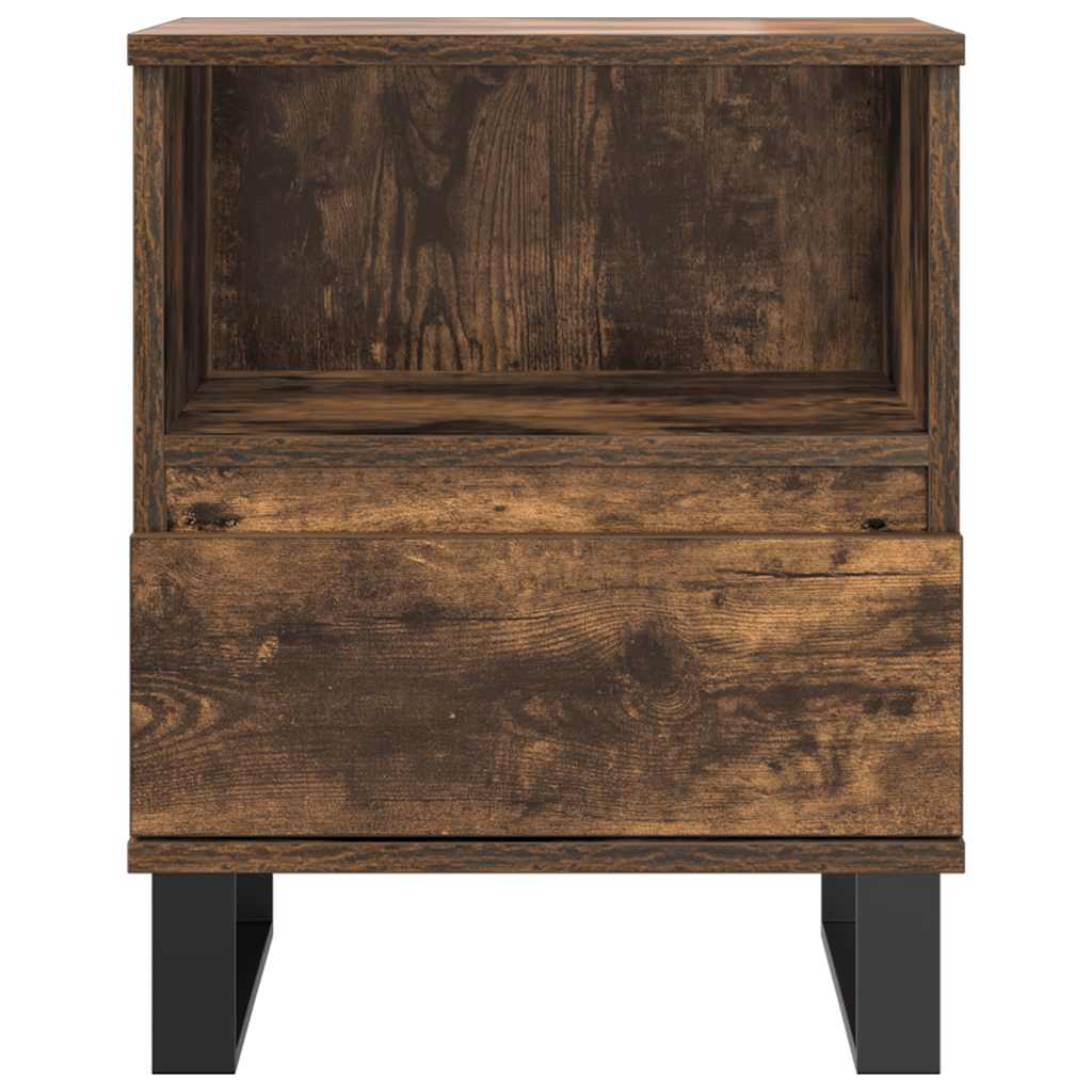 vidaXL Nachttisch Räuchereiche 40x35x50 cm Holzwerkstoff