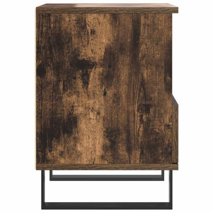 vidaXL Nachttisch Räuchereiche 40x35x50 cm Holzwerkstoff