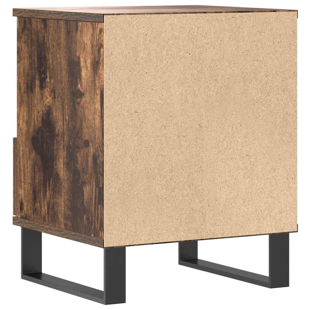 vidaXL Nachttisch Räuchereiche 40x35x50 cm Holzwerkstoff