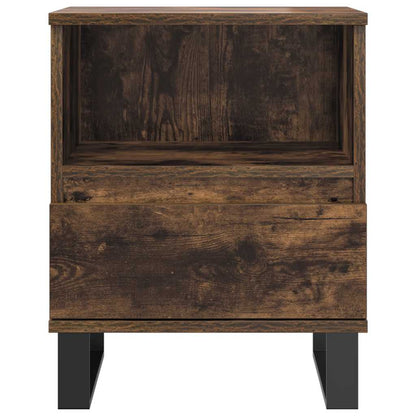 vidaXL Tables de chevet 2 pcs Chêne fumé 40x35x50 cm Bois d'ingénierie