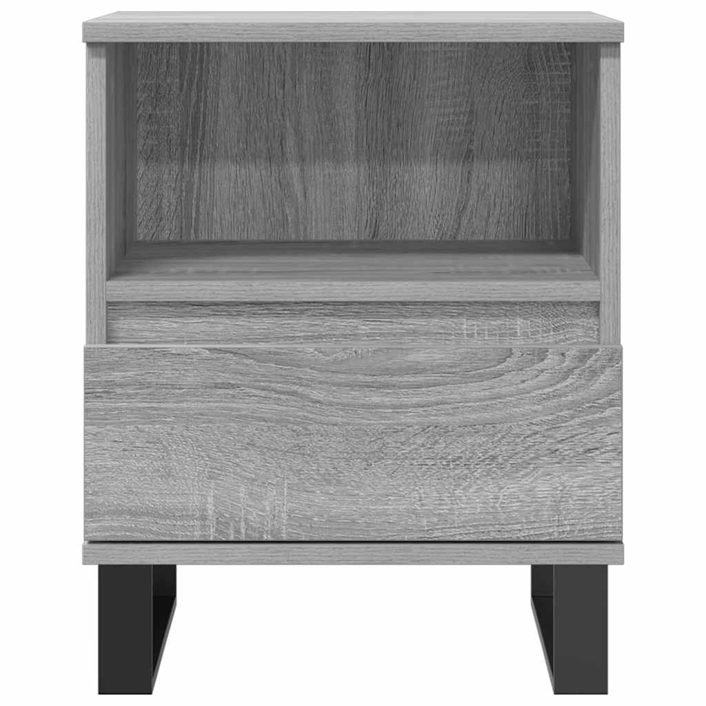 vidaXL Nachttisch Grau Sonoma 40x35x50 cm Holzwerkstoff
