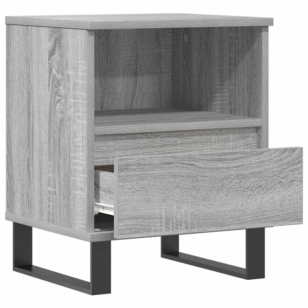 vidaXL Nachttisch Grau Sonoma 40x35x50 cm Holzwerkstoff