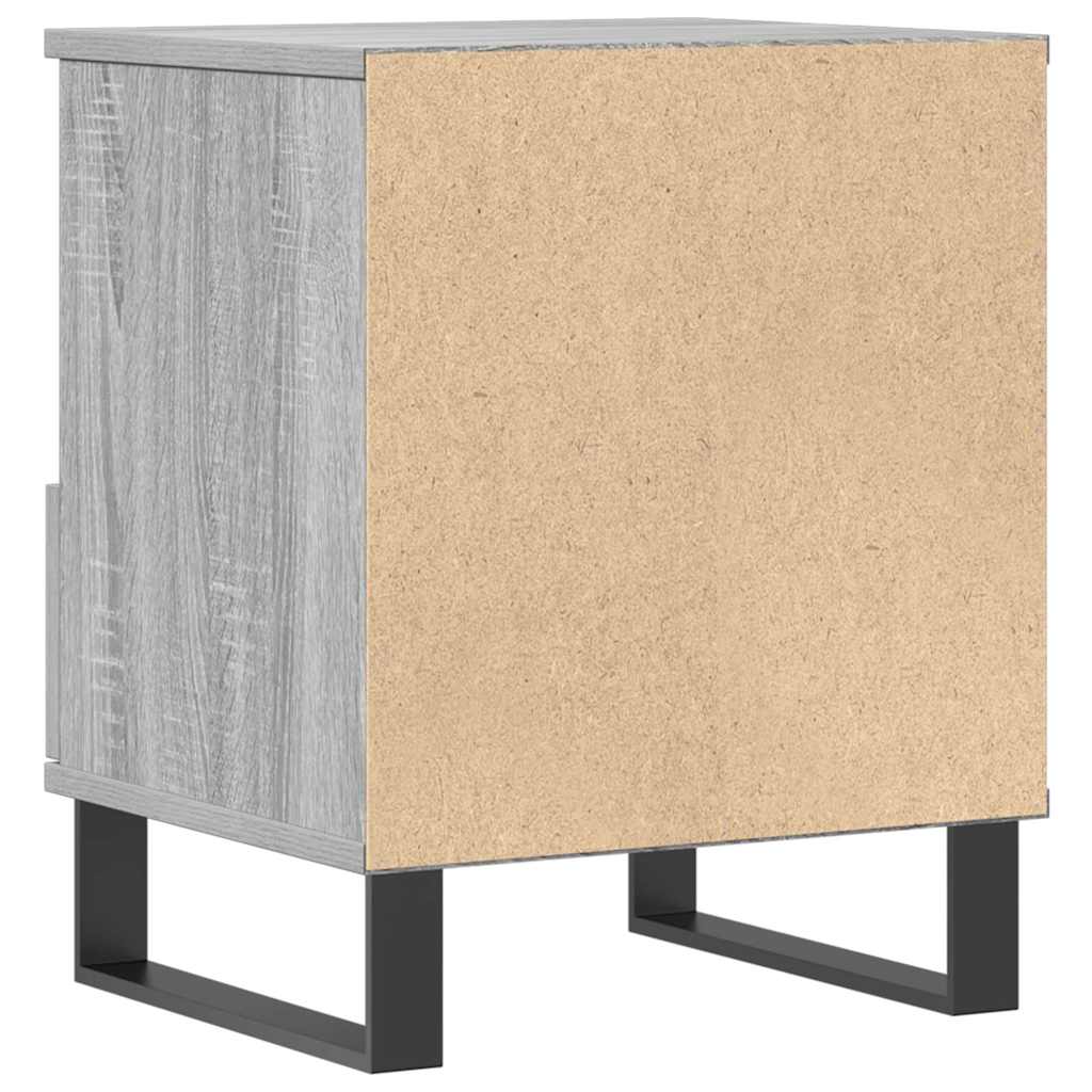 vidaXL Nachttisch Grau Sonoma 40x35x50 cm Holzwerkstoff