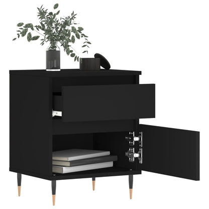 vidaXL Nachttisch Schwarz 40x35x50 cm Holzwerkstoff