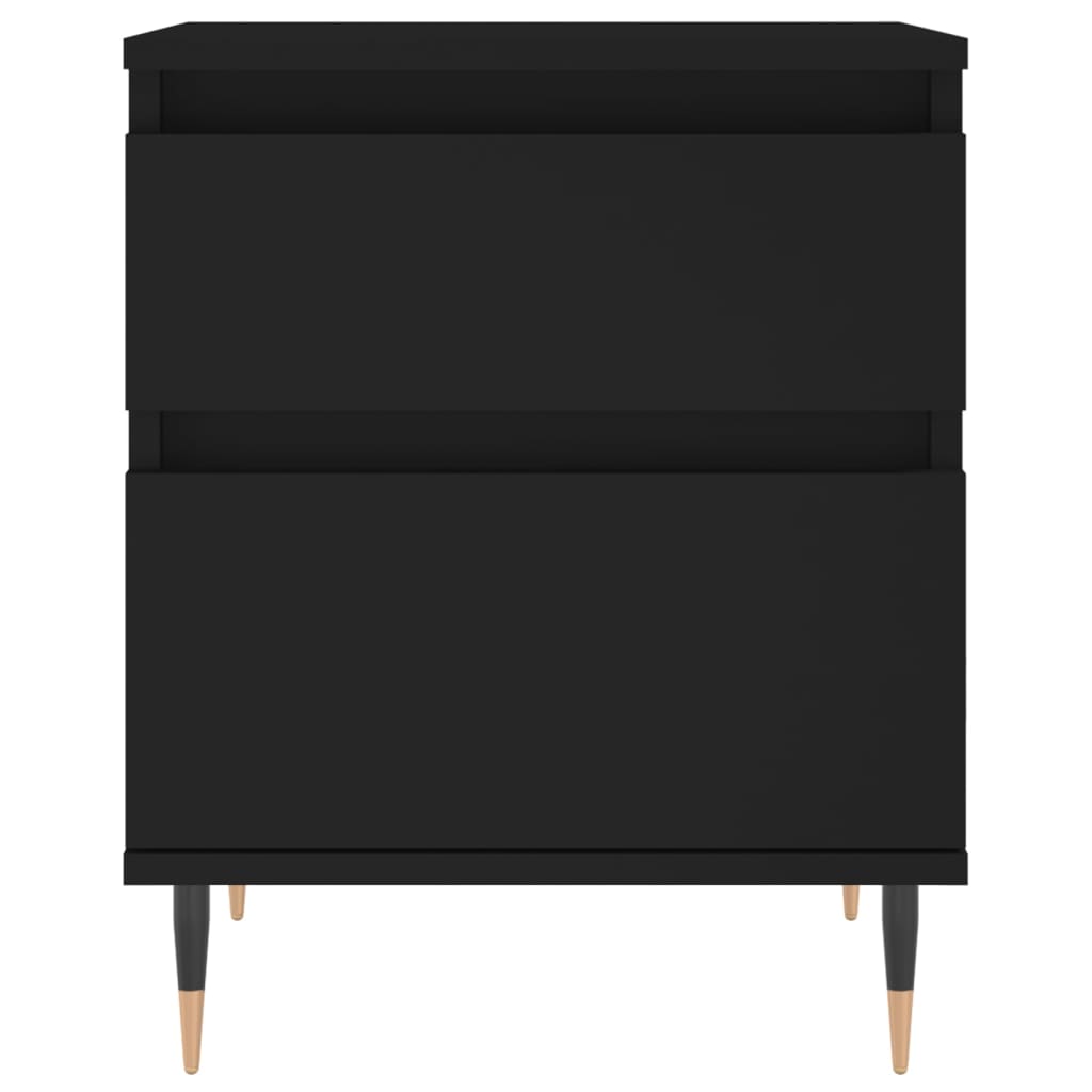 vidaXL Nachttisch Schwarz 40x35x50 cm Holzwerkstoff