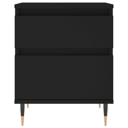 vidaXL Nachttisch Schwarz 40x35x50 cm Holzwerkstoff